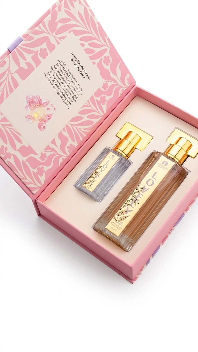 مجموعة لوفلي أو دو عطر الجسم وعطر الشعر من ذا بيوتي سيكريتس